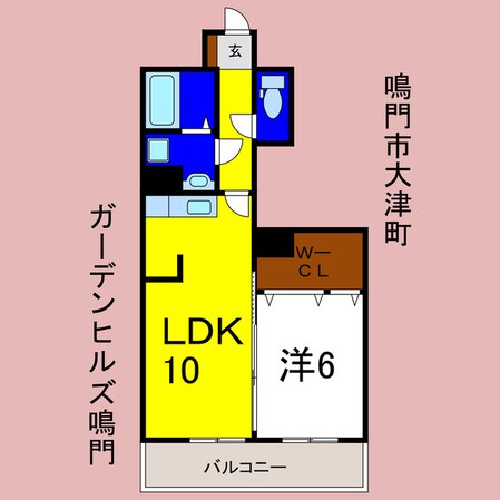 ガーデンヒルズ鳴門の物件間取画像